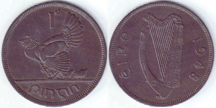 1948 Ireland Penny A008642